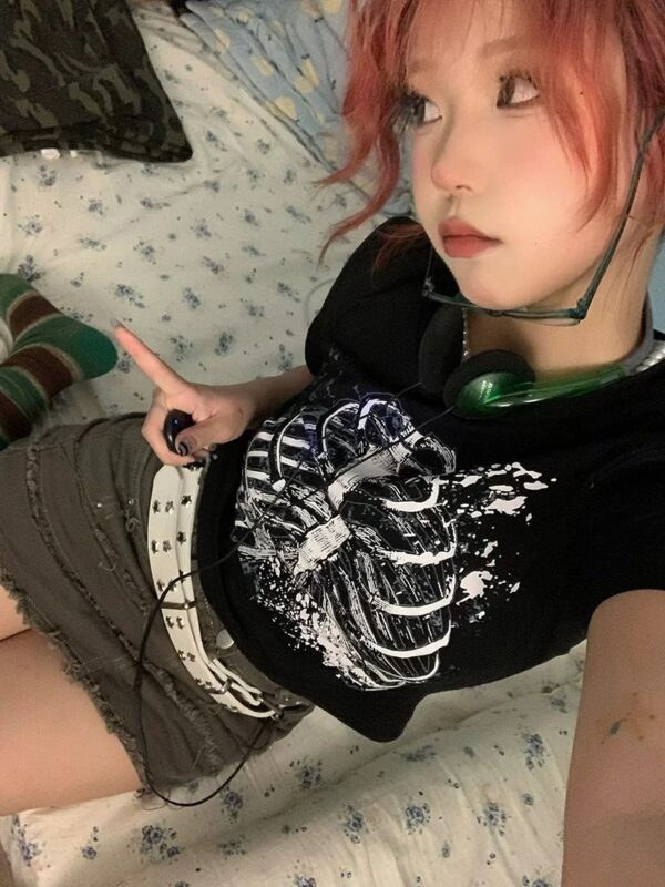 【ショートリブプリントTシャツ　TPS1084】 - 画像 (2)