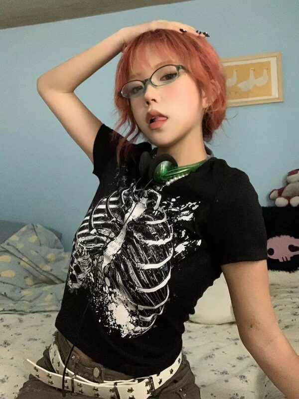 【ショートリブプリントTシャツ　TPS1084】 - 画像 (3)